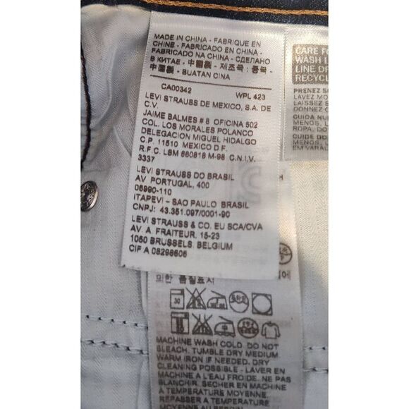 LEVI'S 28 Demi Curve Jeans Womens 28 x 32 Classic Rise Slim Fit Blue SEE ACTUAL - Picture 11 of 13